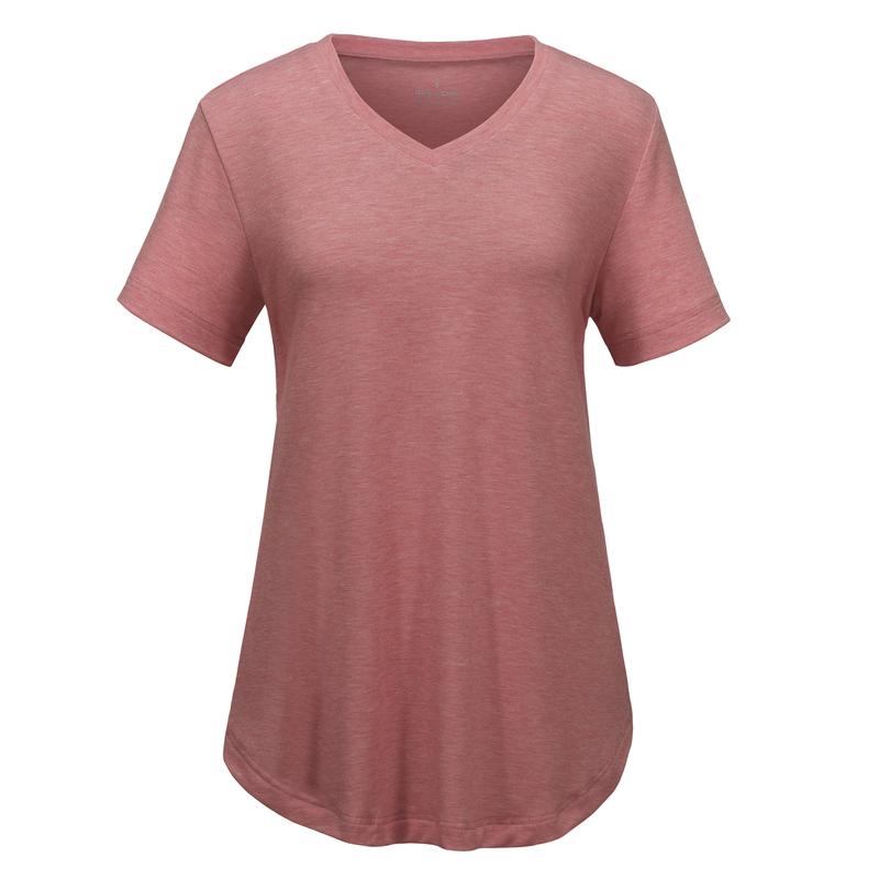 VILIGO Casual V-Neck Plain Tees - Set of 4, Various Color Combinations  Comfort Womenswear