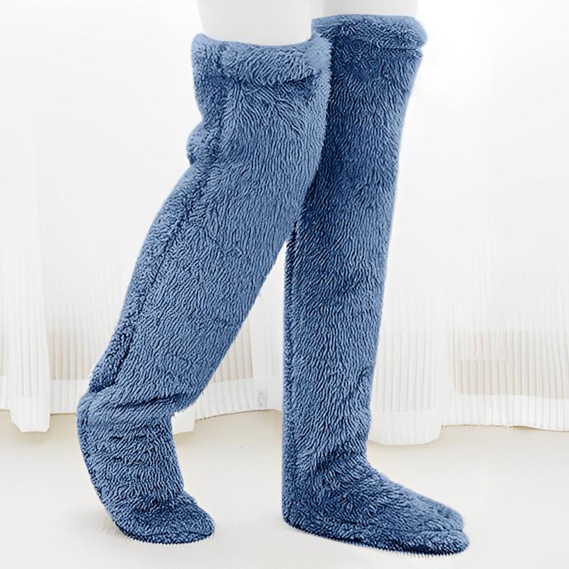 Fuzzy Leg Sock Slippers Fluffy cozy socks Plush Slipper thigh high socks Warmer Winter Home Sleeping Socks thigh high leg warmers leg warmers outfit Women's Extra Long Thigh High Socks Extra Long Soft Womenswear warm sock Comfortable