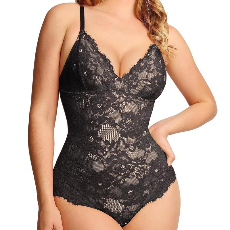 Popilush Full Lace Shapewear Bodysuit Celebrity Live