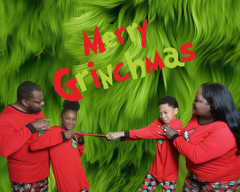 Grinch ME family holiday pajamas