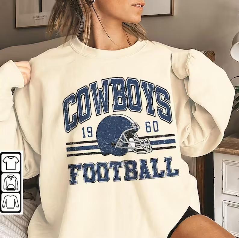 Dallas Football Shirt, Retro Dallas 1960 Football Sweatshirt, Dallas 90s T-Shirt, Football Game Day Sweatshirt, Football Unisex Shirt Gift Football Fan Womenswear