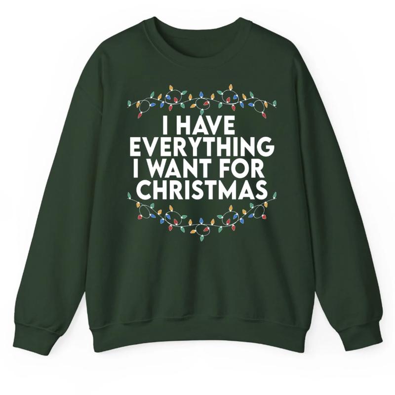 I Have Everything I Want For Christmas Shirt, It's Me I'm Everything Shirt, Couple Matching Sweater, Xmas Party Couple Tee, Funny Christmas Tee