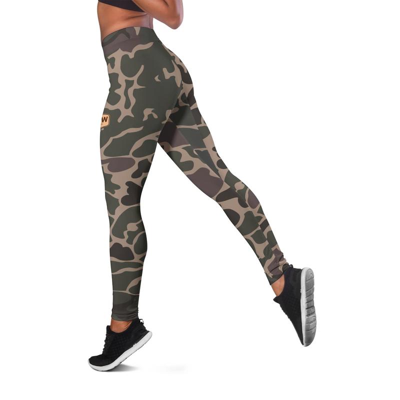 Old Row Outdoors Deer Badge Camo Legging Set Combo for Women - Cute 3D Hoodie Leggings 1