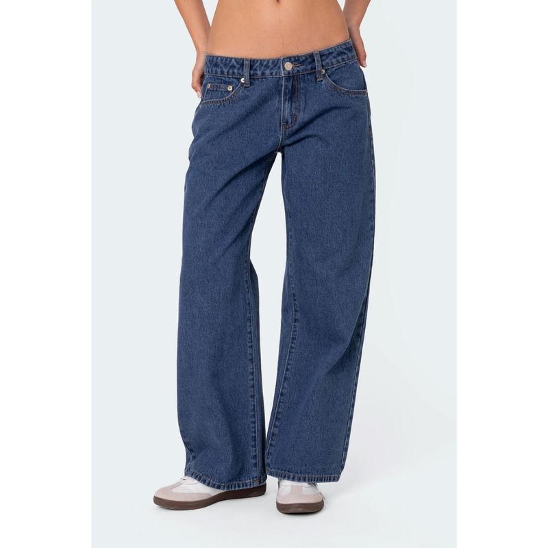 Petite Raelynn Washed Low Rise Jeans