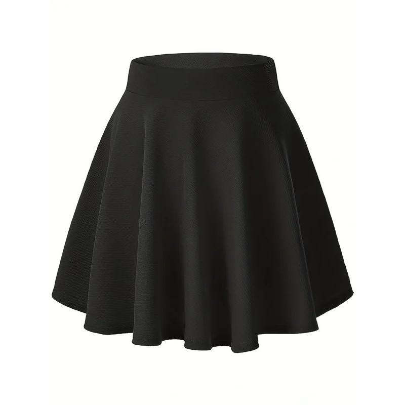 Black Women Pleated Skirts Summer High Waist Zipper Girls Dancing JK Mini Skirts Black Fashion Student A Line 2024 Womenswear Bottom