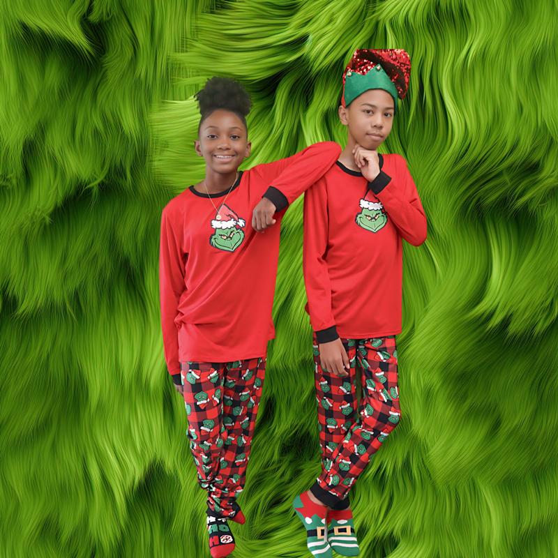 Grinch ME family holiday pajamas