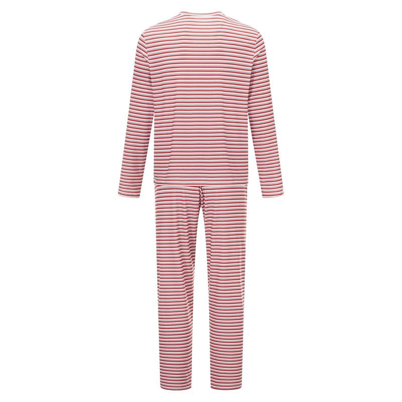 Matching Christmas Pajamas For Family, Striped Long Sleeve Tops Elastic Waist Pants for Fall Winter