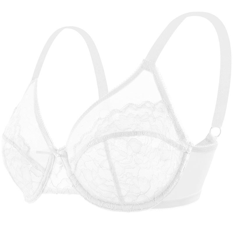 Enchante Unlined Lace Underwire Full CoverageBra