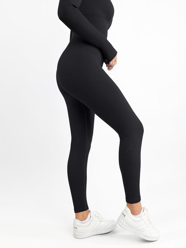 FeelinGirl The Jumpsuit Seamless Thumb Hole Square Neck Long Sleeve  Soft Womenswear