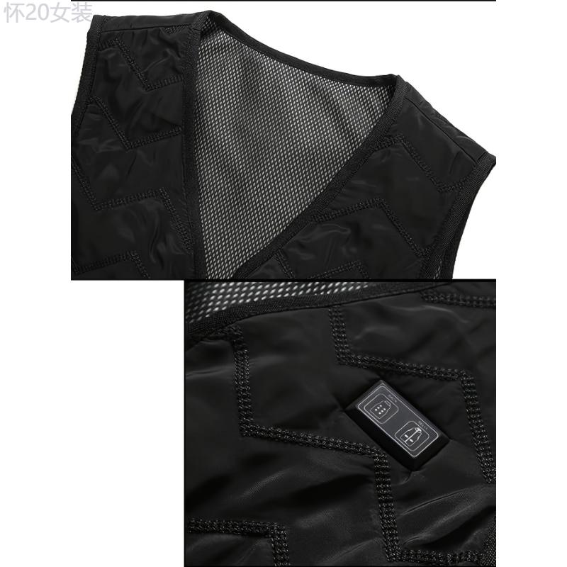 Womens Thermal Heated Vest - Perfect for Outdoor Enthusiasts, Warm Sleeveless Design, Advanced Heating Technology - Battery Pack Sold Separately for Convenience Collar Fit Womenswear Polyester