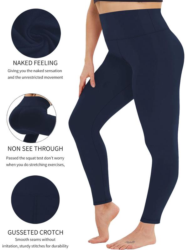 Plus Size Solid High Waist Leggings, Casual Comfy Breathable Skinny Pants for Daily Wear, Women's Bottoms for All Seasons, Leggings for Women