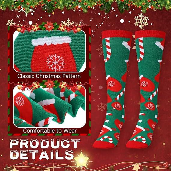 Women's Adult Christmas Socks, Santa, One Size，Women's Christmas Socks, Adult