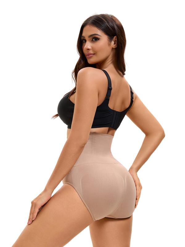 GQF Sculpt High Waist Body Contour Shapewear Briefs 4373-Link A – Comfortable Seamless Belly-Control Butt Lift Breathable Shorts Body Shapewear, Comfy Minimalist Womenswear Panties for Daily Wear, Ladies Shapewear Bottoms