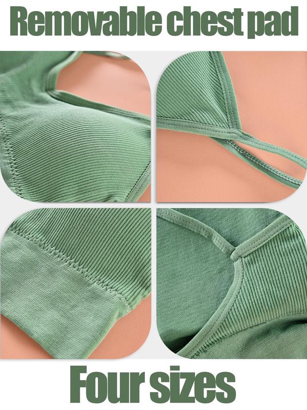 Women's Removable Chest Pad Bra, Push Up Bra, Soft Comfy Breathable Lingerie Top for Daily Wear, Ladies Lingerie for All Seasons Daily Wear, Womenswear Underwear