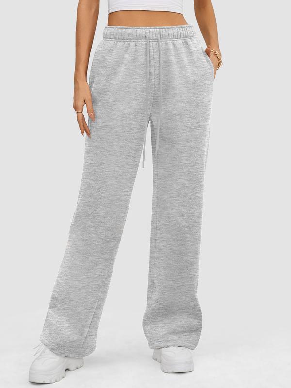 ATHMILE Womens Sweatpants 2024 Baggy Wide Fleece Lined Straight Leg Pants