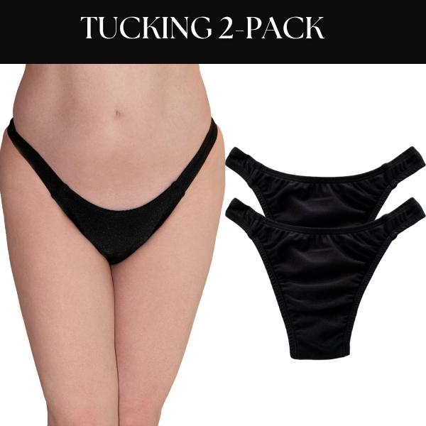 Gender Affirming Tucking Thong Gaff Two Pack- Smooth Feminine Panty-Comfort Womenswear