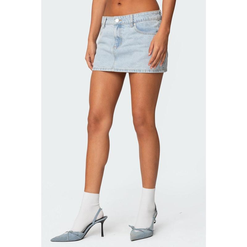 Chiara Denim Micro Skirt