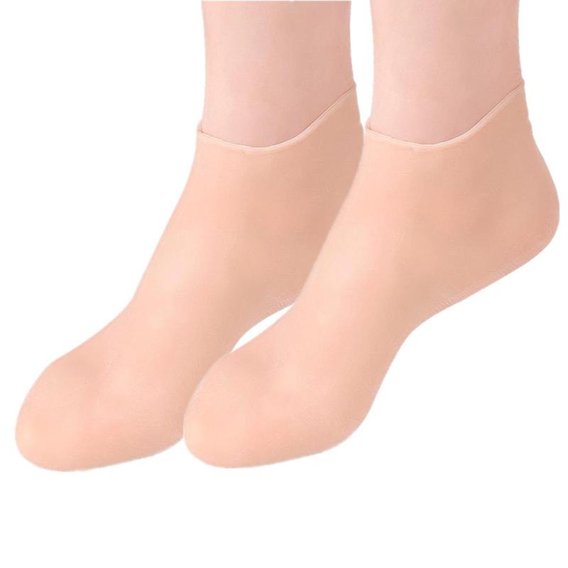 1 Pair Silicone Socks, Moisturizing Socks, Anti-slip Anti-cracking Foot Protector Socks, Foot Care Accessories, Foot Protector