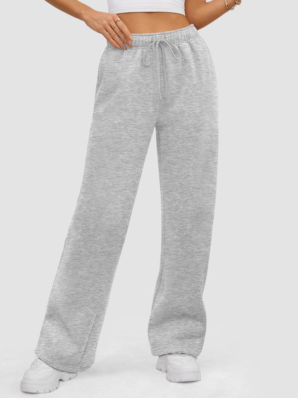 ATHMILE Womens Sweatpants 2024 Baggy Wide Fleece Lined Straight Leg Pants