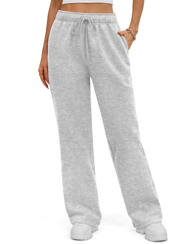 ATHMILE Womens Sweatpants 2024 Baggy Wide Fleece Lined Straight Leg Pants