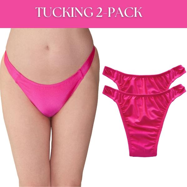 Gender Affirming Tucking Thong Gaff Two Pack- Smooth Feminine Panty-Comfort Womenswear