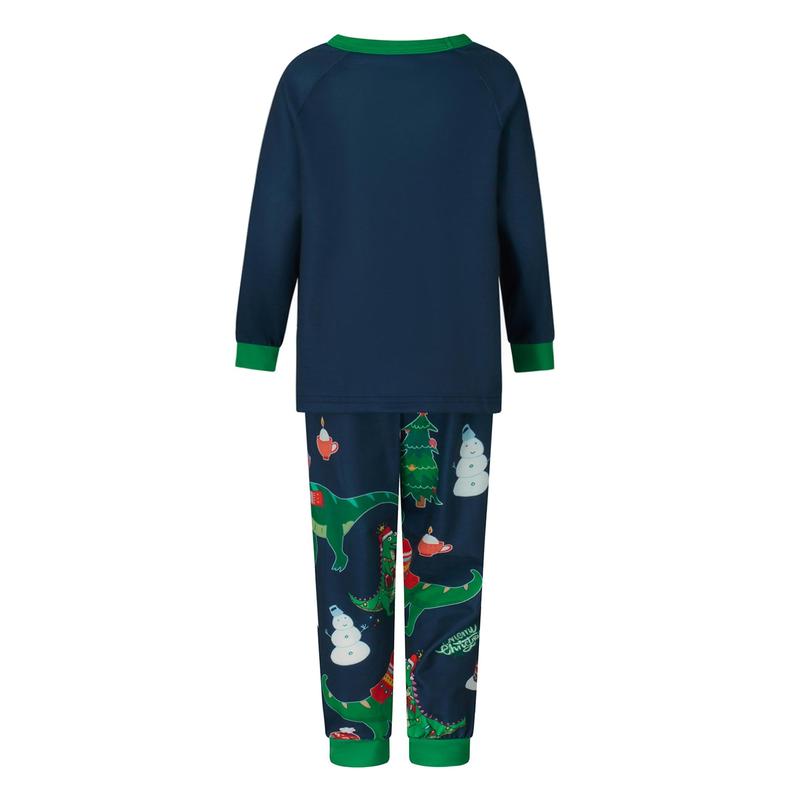 Christmas Pajamas For Family Dinosaur Print Cute Holiday Sleepwear Set Merry Christmas Matching Pjs