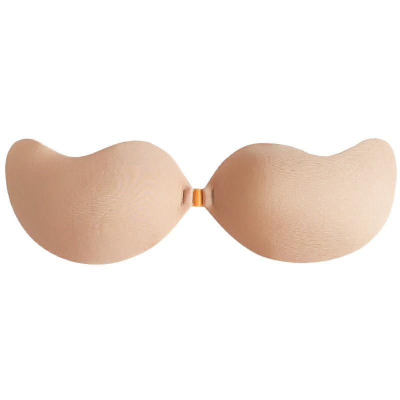 Adhesive Strapless Bra for Backless Dresses - Padded and Invisible with Nipple Covers - Adhesive Bra