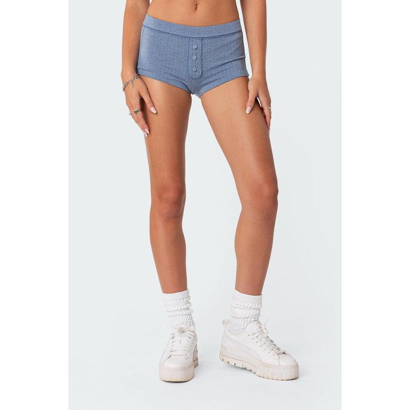 Maelle Pointelle Micro Shorts