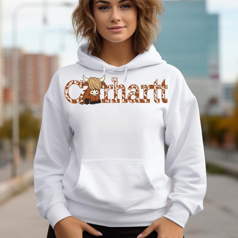 Cute Highland Cow Hoodie, Cute Cow Hoodie, Hoodie Highland Women