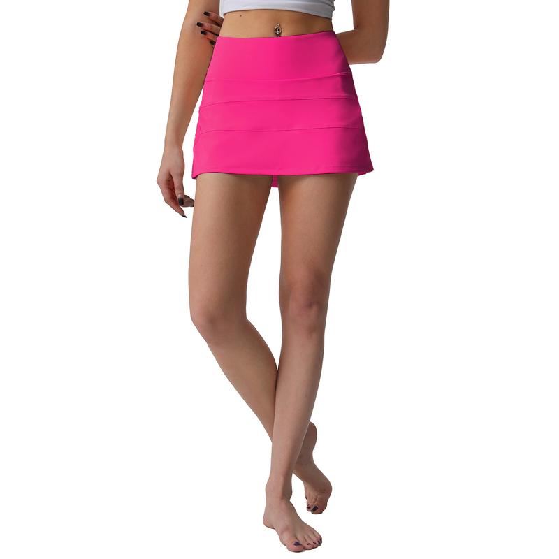 High Waisted Pleated Tennis Skirt with Pockets Athletic Golf Skorts for Sexy Women Casual Workout Built-in Casual Shorts Running Shorts Outdoor Jogger Shorts Zipper Fabric Womenswear