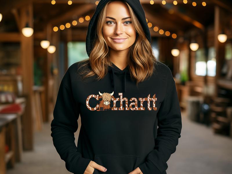 Cute Highland Cow Hoodie, Cute Cow Hoodie, Hoodie Highland Women