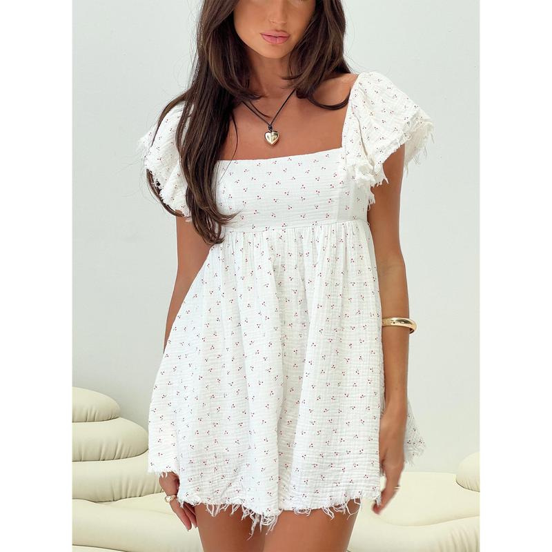 Greeves Romper White   Cherry