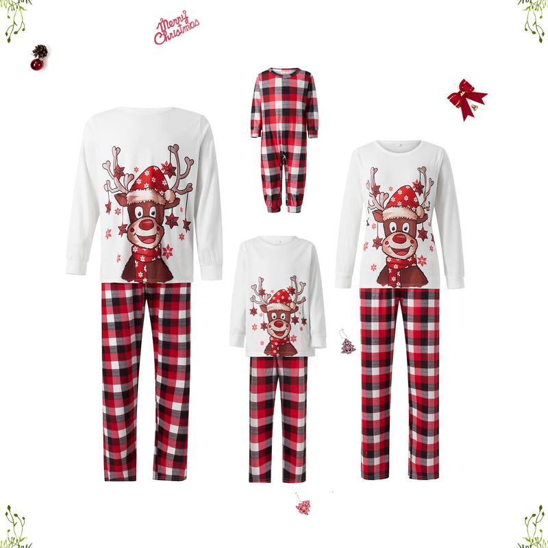 Family Christmas Pjs Matching Sets Baby Christmas Matching Jammies for Adults and Kids Holiday Xmas Sleepwear Set