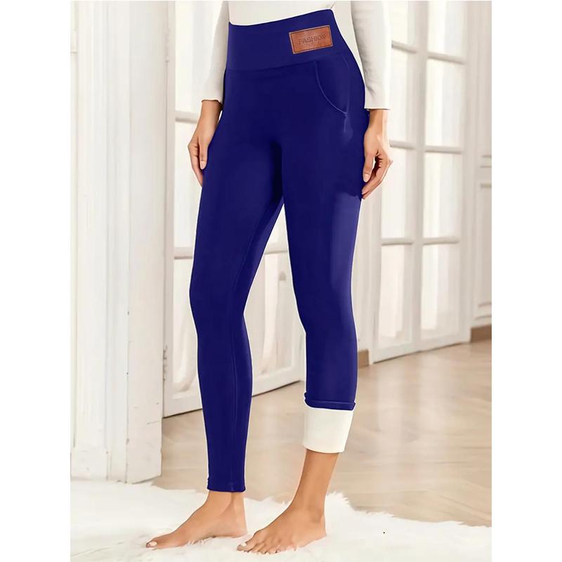 4 Pcs Women's High Waist Sports Tummy Control Leggings, Casual Soft High Stretch Seamless Fleece Warm Pants, Fall Clothes, Ladies Sportswear Clothing for Indoor Outdoor Wear, Fall Outfits 2024, Downtown Girl Clothes Legging Shape Leg