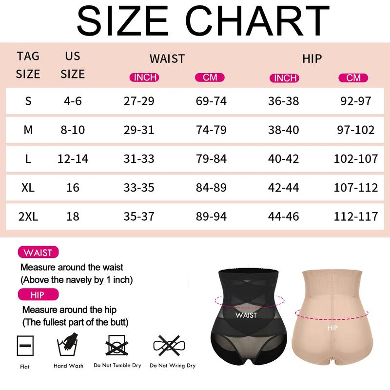 Women's High Waist Mesh Breathable Tummy Control Shapewear Panty, High Stretch Waist Trainer Butt Lifting Underwear, Ladies Shapewear Bottoms For Daily Wear