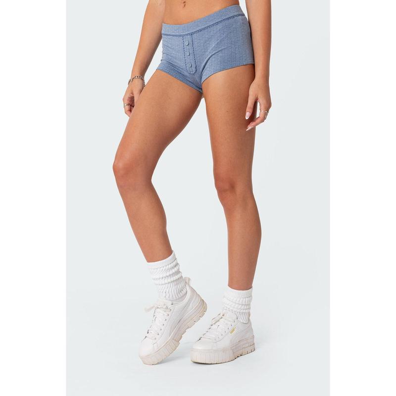 Maelle Pointelle Micro Shorts