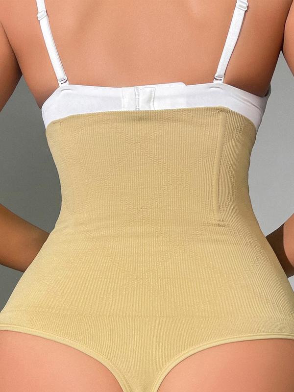 Women's Plain High Waist Shapewear Shorts, Fall Wear, Fallfreshness Casual Tummy Control Shapewear Panty, Summer Wear 2024, Back To School Underwear, Lady Shapewear Bottoms for All Seasons