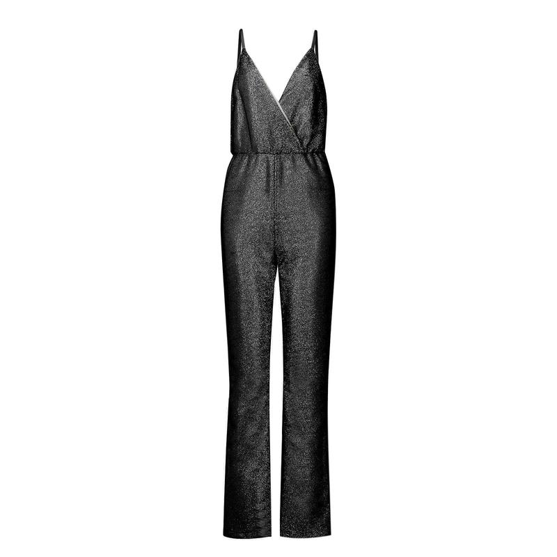 Sexy Sequined Shiny Jumpsuit Women Elegant Sleeveless Trousers Wide Leg Pants Party Slim Fit Backless Jumpsuit Romper Overalls