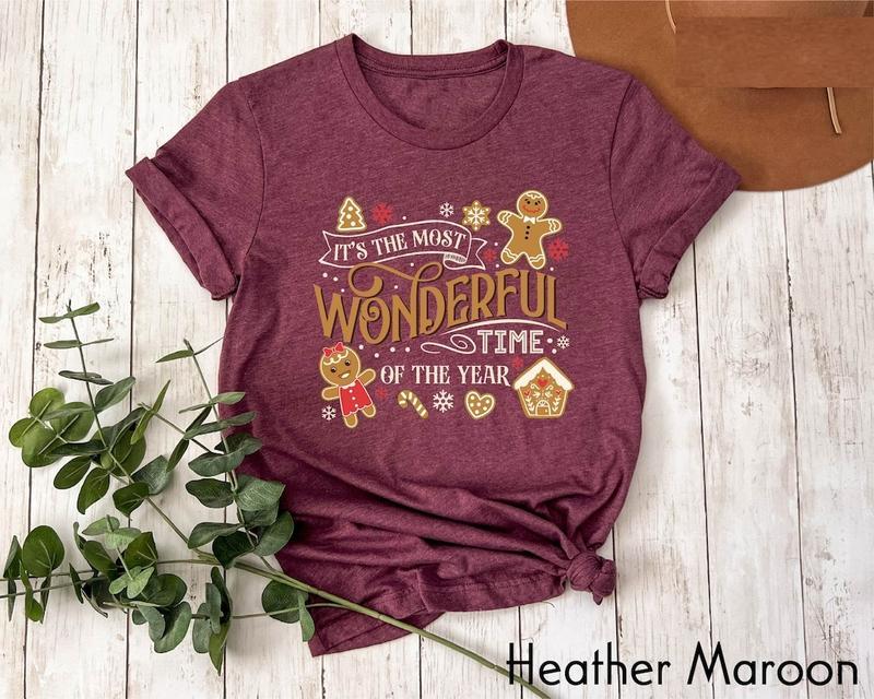 It's The Most Wonderful Time Of The Year Sweatshirt, Cute Gingerbread Tee, Christmas Family Shirt, Family Holiday Shirt, Xmas Gingerbread, Gift for her, Gift for men Womenswear Clothing