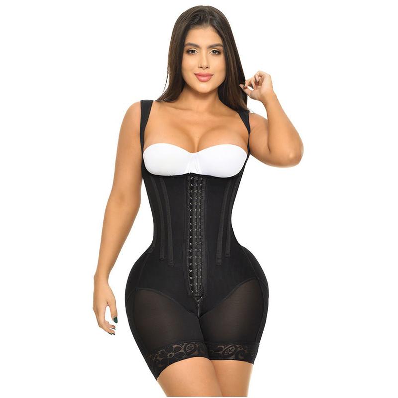 Fajas Colombianas Slimming Corset for Women Compression Bodysuit Open Chest Waist Trainer Shapewear Post Surgery Butt Lifter