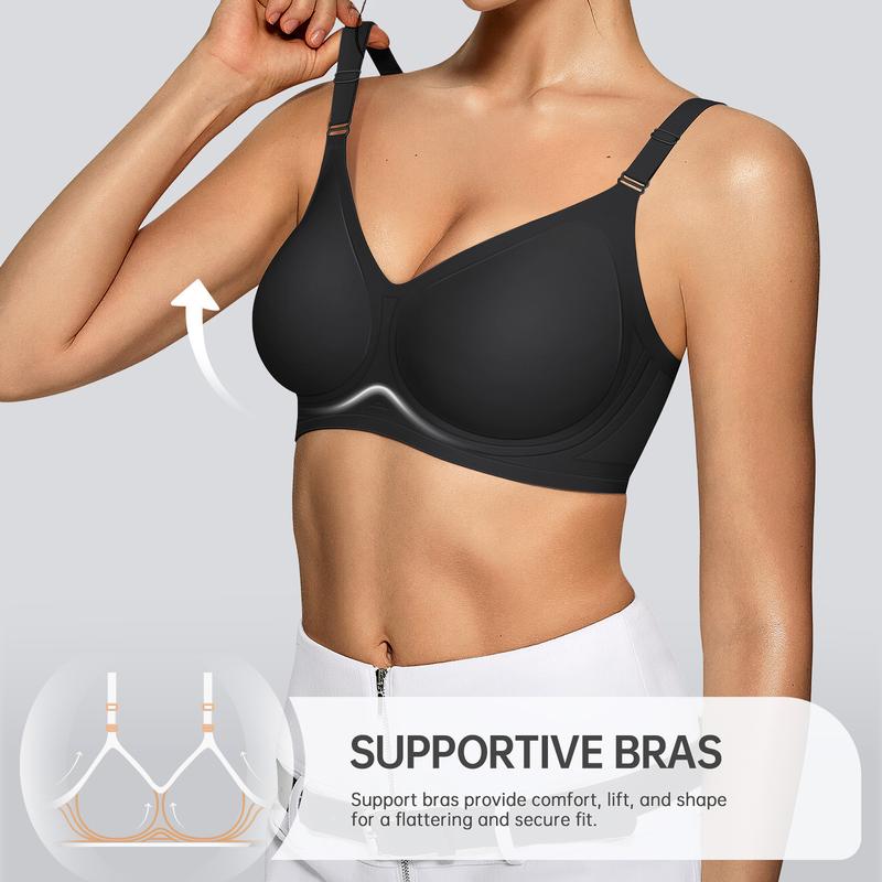 OEAK Seamless Women's Bra with Soft Support  Wireless and Full Coverage Available in Regular and Plus Sizes