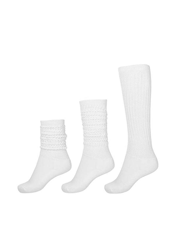 Women's Solid Color Over The Calf  Slouch Socks, Casual Comfy Breathable Socks for Daily Wear, Women's Socks for Fall & Winter