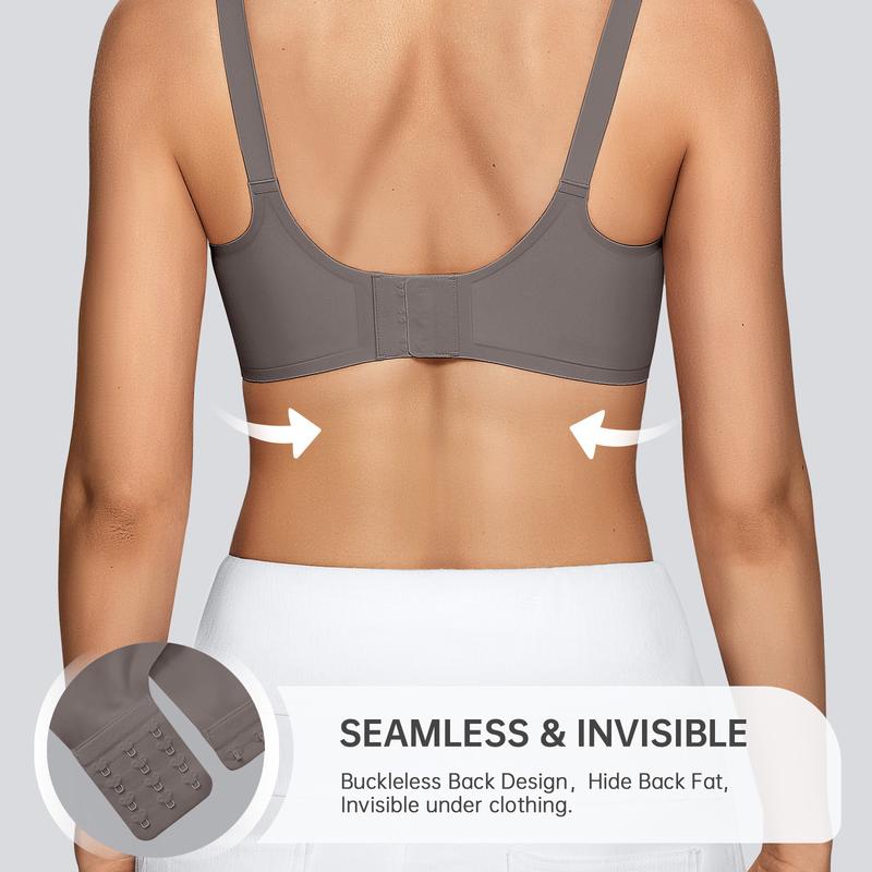 OEAK Seamless Women's Bra with Soft Support  Wireless and Full Coverage Available in Regular and Plus Sizes