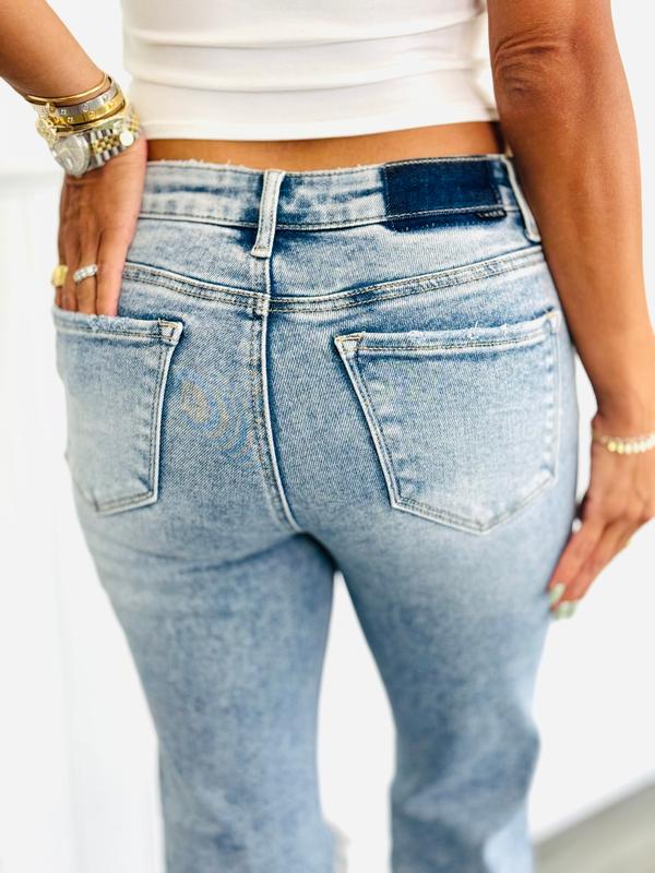 Risen Light Daringly Distressed Jeans (Reg & Plus)