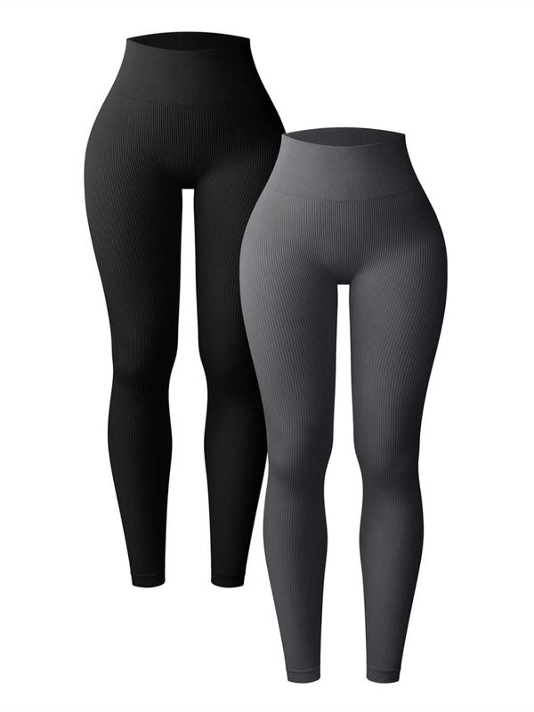 Women's Solid High Waist Shapewear Leggings, Casual Comfy Breathable Seamless Shaper Pants for Daily Wear, Ladies Shapewear Bottoms for All Seasons