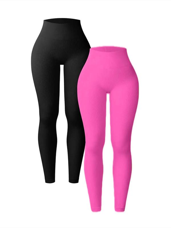 Women's Solid High Waist Shapewear Leggings, Casual Comfy Breathable Seamless Shaper Pants for Daily Wear, Ladies Shapewear Bottoms for All Seasons