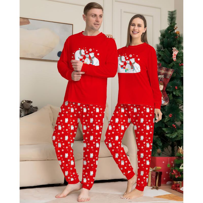 Christmas Family Pajamas Matching Sets Christmas Sleepwear Parent-Child Pjs Outfit For Christmas Holiday Xmas Party