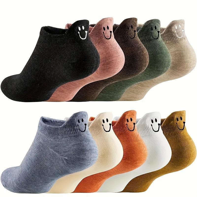 10 Pairs Socks Elastic Ankle Length Cotton Socks Aesthetic Socks Cute Socks Lightweight Low Cut Socks For Women Girl Women's Ruffled